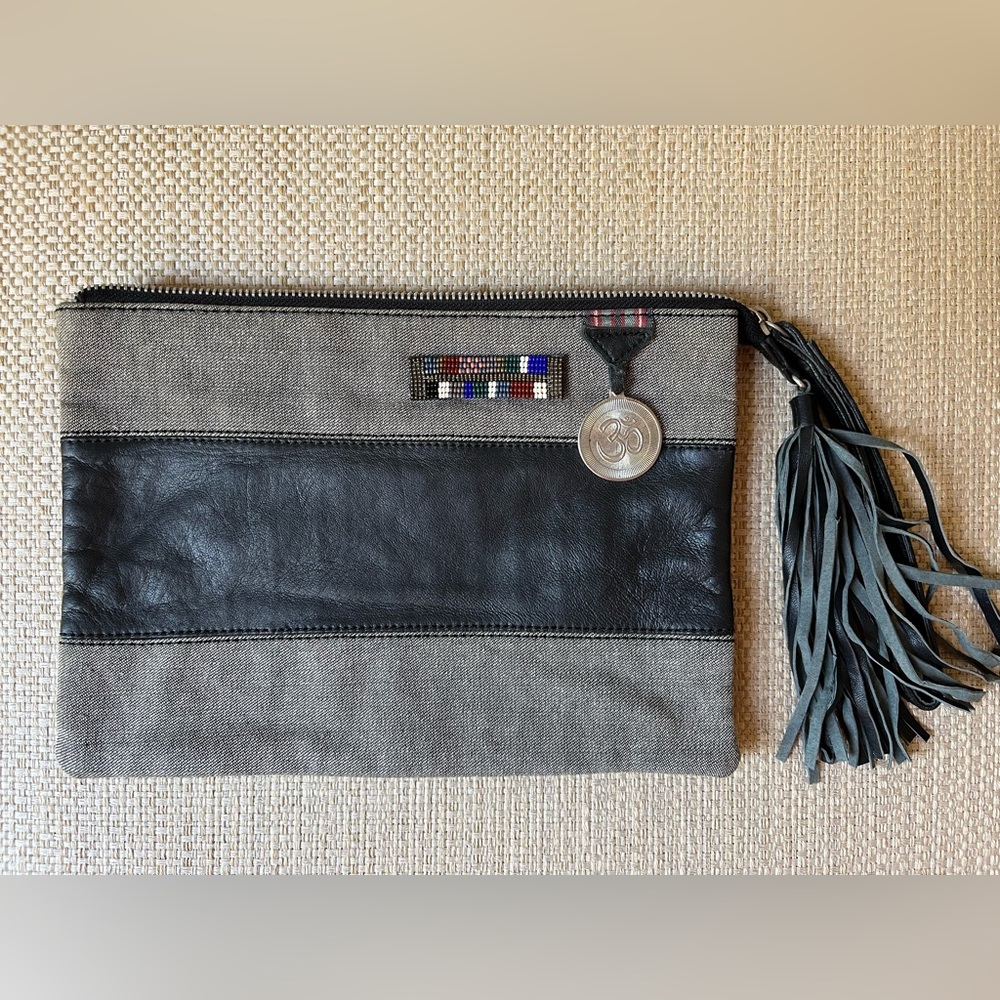 Joli Yatra Patti Double Pouch Clutch! New!